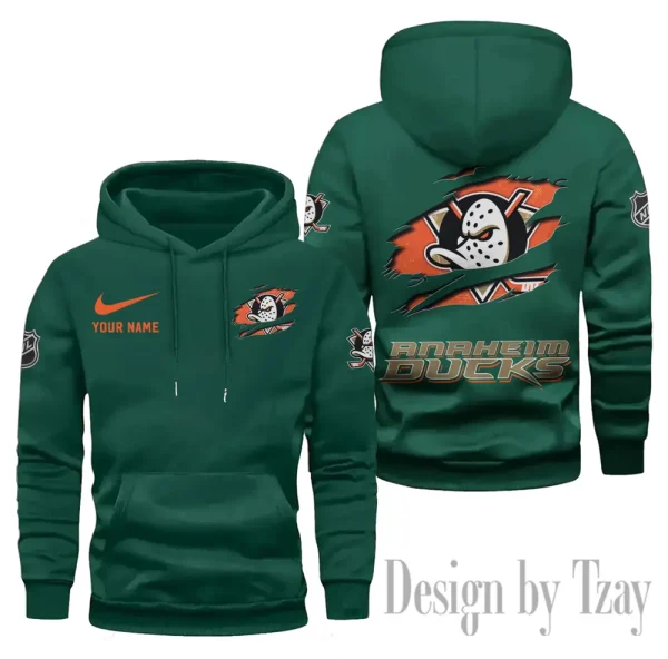 Anaheim Ducks Limited Edition Pocket Pullover Hoodie New 2025 AZ2DHD110