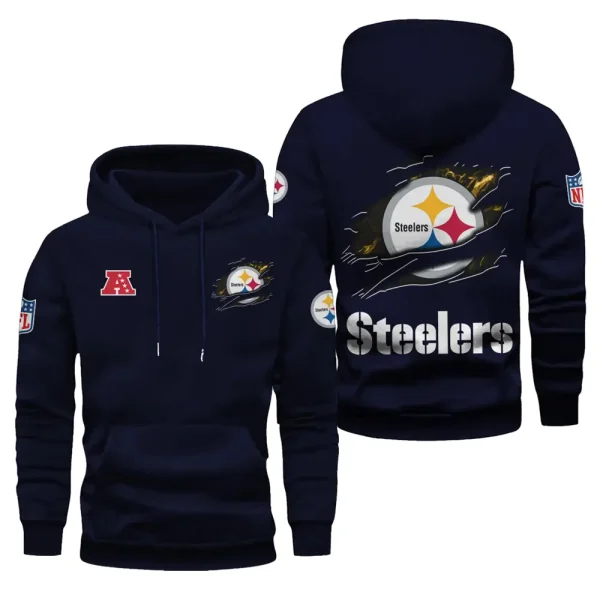 Pittsburgh Steelers Limited Edition Pocket Pullover Hoodie New 2025 AZ2DHD091 - Image 6