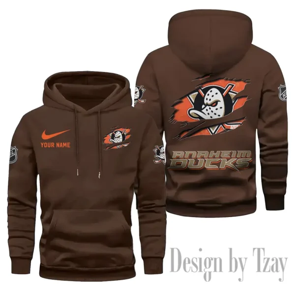 Anaheim Ducks Limited Edition Pocket Pullover Hoodie New 2025 AZ2DHD110 - Image 4