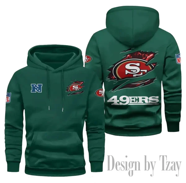 San Francisco 49ers Limited Edition Pocket Pullover Hoodie New 2025 AZ2DHD092 - Image 4