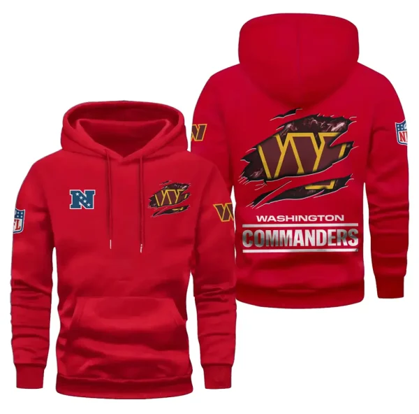 Washington Commanders Limited Edition Pocket Pullover Hoodie New 2025 AZ2DHD096 - Image 2