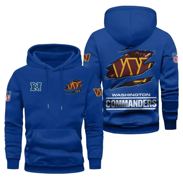 Washington Commanders Limited Edition Pocket Pullover Hoodie New 2025 AZ2DHD096 - Image 3