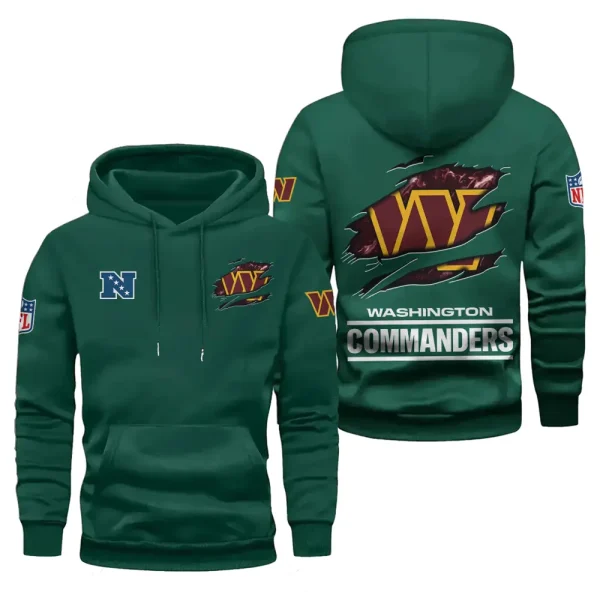 Washington Commanders Limited Edition Pocket Pullover Hoodie New 2025 AZ2DHD096 - Image 4