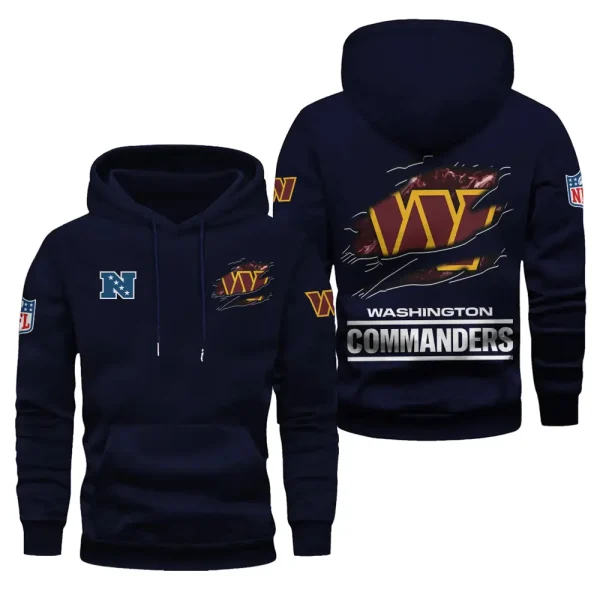 Washington Commanders Limited Edition Pocket Pullover Hoodie New 2025 AZ2DHD096 - Image 5