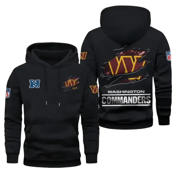 Washington Commanders Limited Edition Pocket Pullover Hoodie New 2025 AZ2DHD096 - Image 6