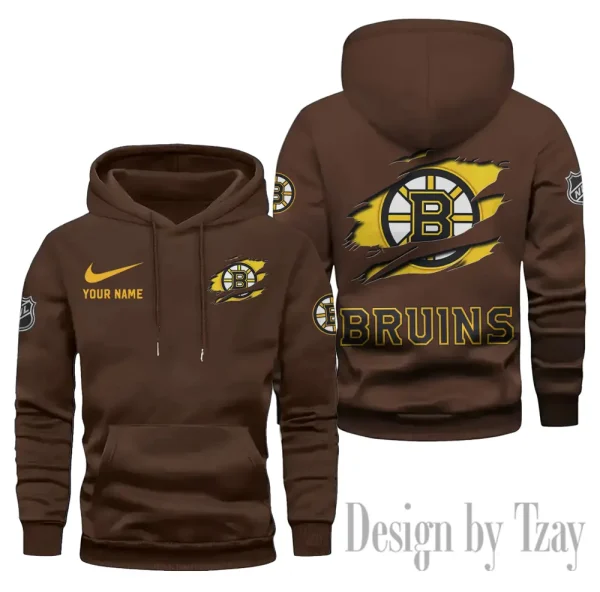 Boston Bruins Limited Edition Pocket Pullover Hoodie New 2025 AZ2DHD097 - Image 2