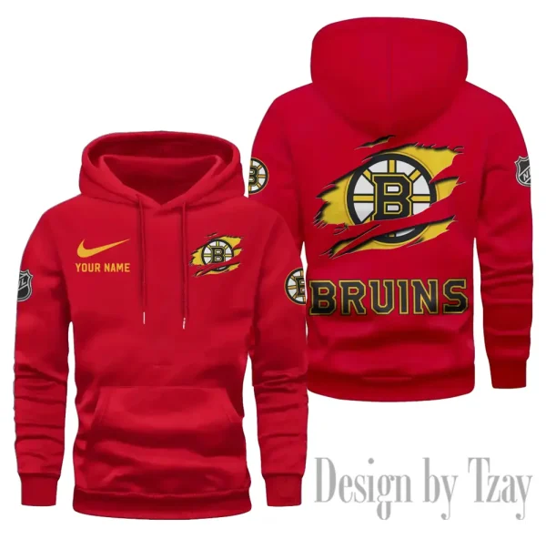 Boston Bruins Limited Edition Pocket Pullover Hoodie New 2025 AZ2DHD097 - Image 3