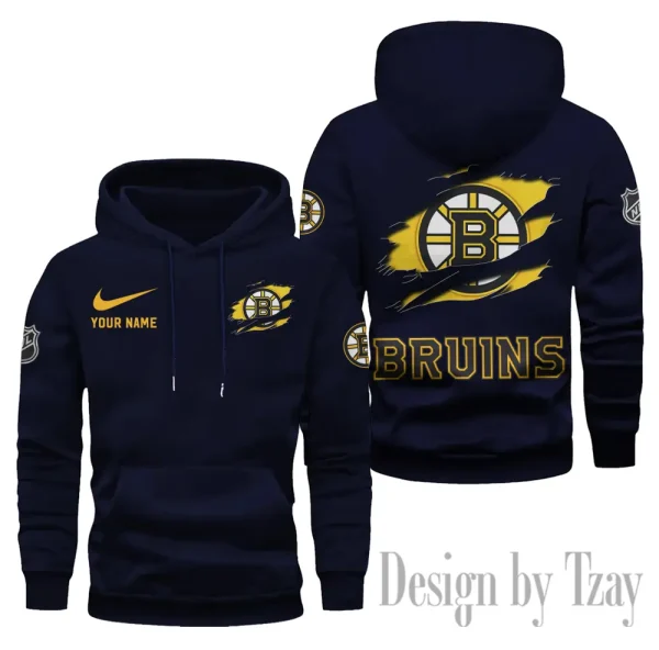 Boston Bruins Limited Edition Pocket Pullover Hoodie New 2025 AZ2DHD097 - Image 4