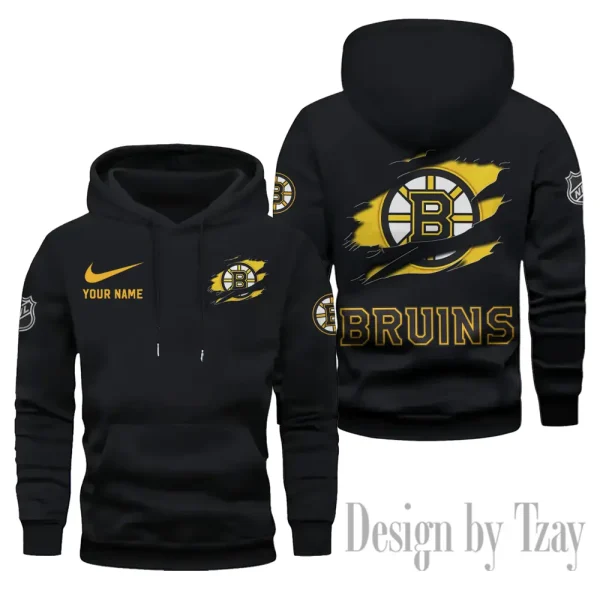 Boston Bruins Limited Edition Pocket Pullover Hoodie New 2025 AZ2DHD097 - Image 6