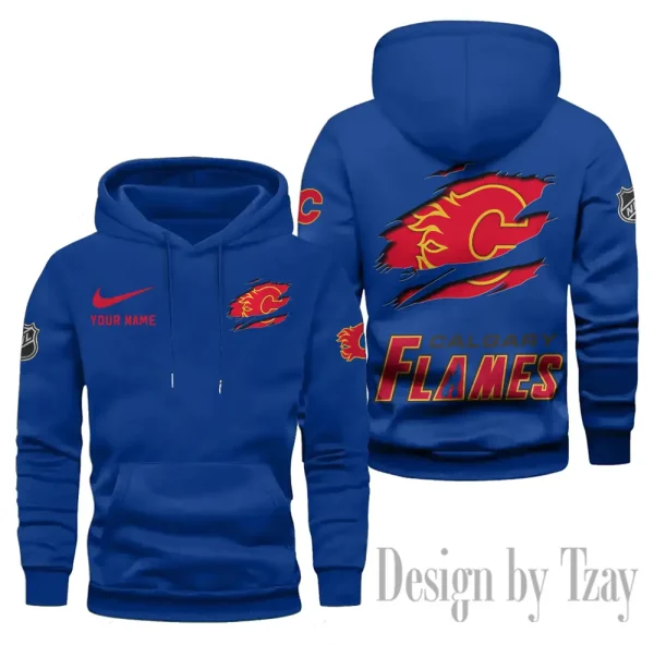 Calgary Flames Limited Edition Pocket Pullover Hoodie New 2025 AZ2DHD099