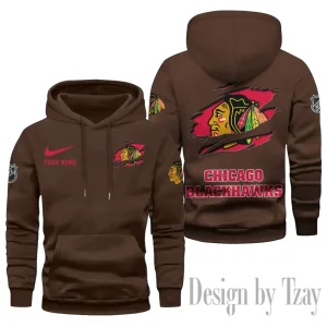 Chicago Blackhawks Limited Edition Pocket Pullover Hoodie New 2025 AZ2DHD101