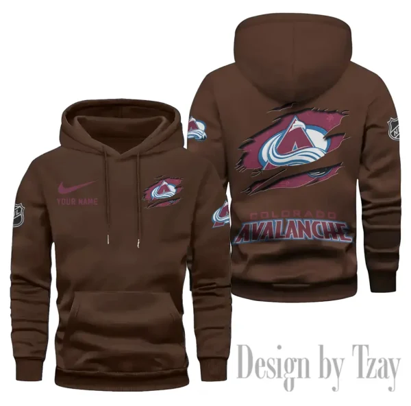 Colorado Avalanche Limited Edition Pocket Pullover Hoodie New 2025 AZ2DHD102 - Image 5