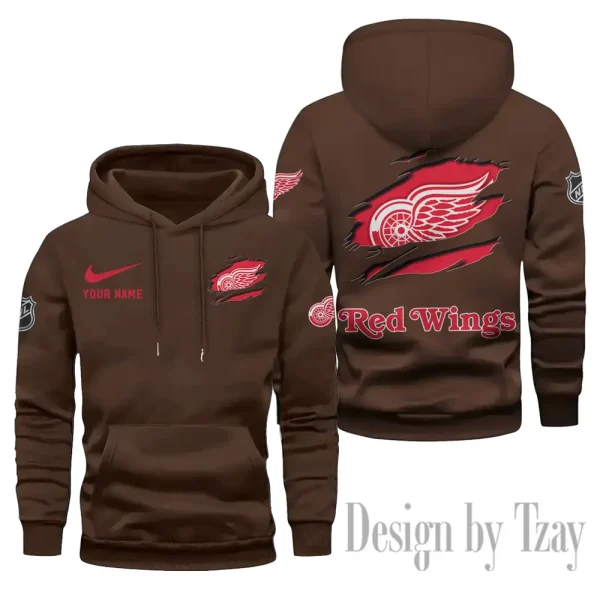 Detroit Red Wings Limited Edition Pocket Pullover Hoodie New 2025 AZ2DHD105 - Image 2