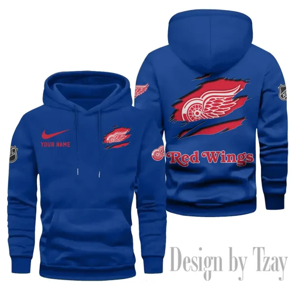 Detroit Red Wings Limited Edition Pocket Pullover Hoodie New 2025 AZ2DHD105 - Image 3