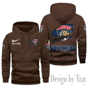 Florida Panthers Limited Edition Pocket Pullover Hoodie New 2025 AZ2DHD106