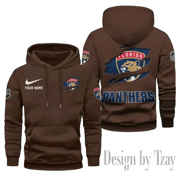 Florida Panthers Limited Edition Pocket Pullover Hoodie New 2025 AZ2DHD106
