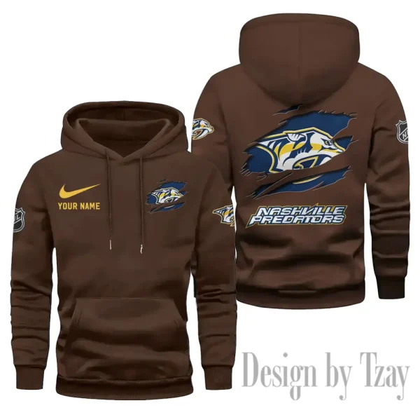 Nashville Predators Limited Edition Pocket Pullover Hoodie New 2025 AZ2DHD109 - Image 4