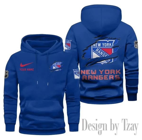New York Rangers Limited Edition Pocket Pullover Hoodie New 2025 AZ2DHD113 - Image 3