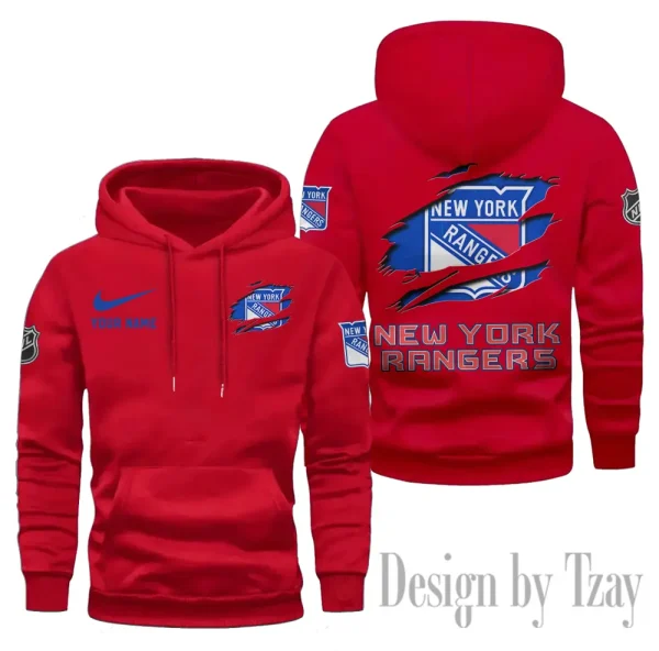 New York Rangers Limited Edition Pocket Pullover Hoodie New 2025 AZ2DHD113 - Image 5