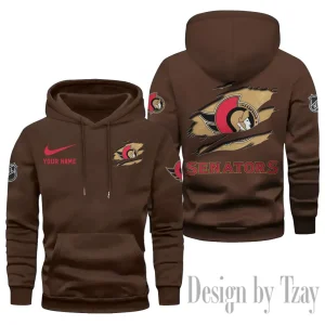 Ottawa Senators Limited Edition Pocket Pullover Hoodie New 2025 AZ2DHD114
