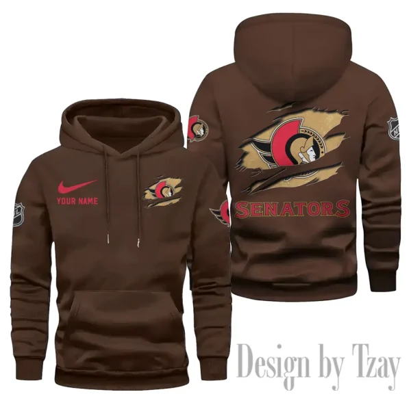 Ottawa Senators Limited Edition Pocket Pullover Hoodie New 2025 AZ2DHD114