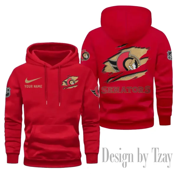 Ottawa Senators Limited Edition Pocket Pullover Hoodie New 2025 AZ2DHD114 - Image 3