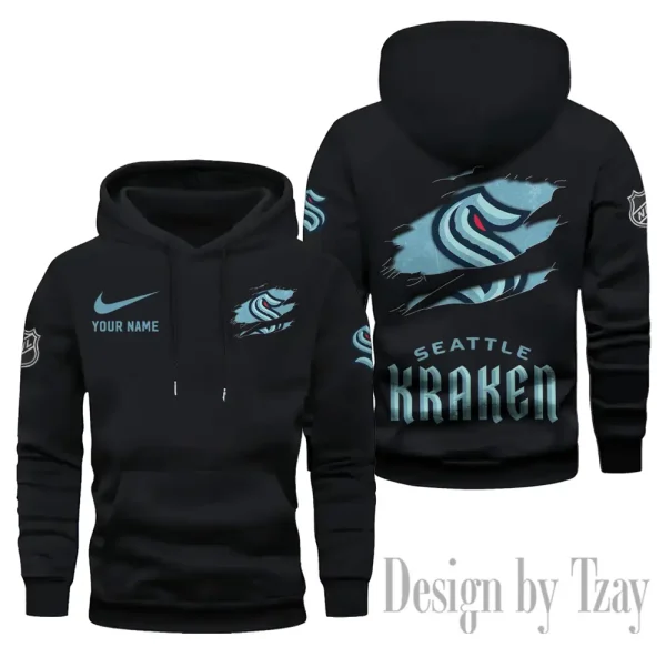 Seattle Kraken Limited Edition Pocket Pullover Hoodie New 2025 AZ2DHD118 - Image 4