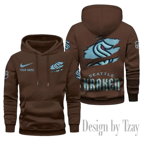 Seattle Kraken Limited Edition Pocket Pullover Hoodie New 2025 AZ2DHD118 - Image 5