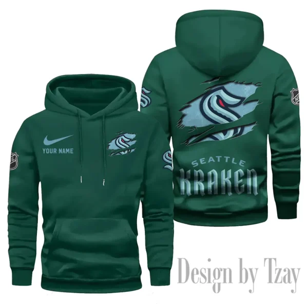 Seattle Kraken Limited Edition Pocket Pullover Hoodie New 2025 AZ2DHD118 - Image 6