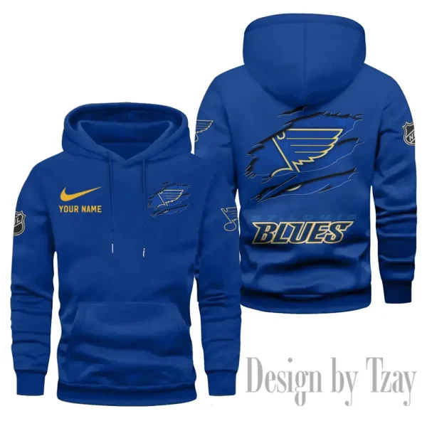 St. Louis Blues Limited Edition Pocket Pullover Hoodie New 2025 AZ2DHD119 - Image 2