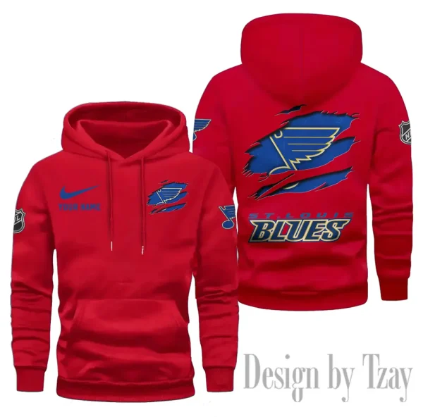St. Louis Blues Limited Edition Pocket Pullover Hoodie New 2025 AZ2DHD119 - Image 4