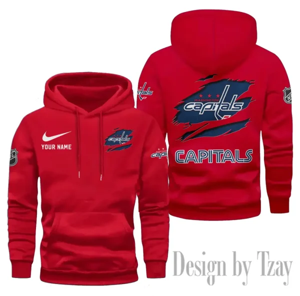 Washington Capitals Limited Edition Pocket Pullover Hoodie New 2025 AZ2DHD125 - Image 2