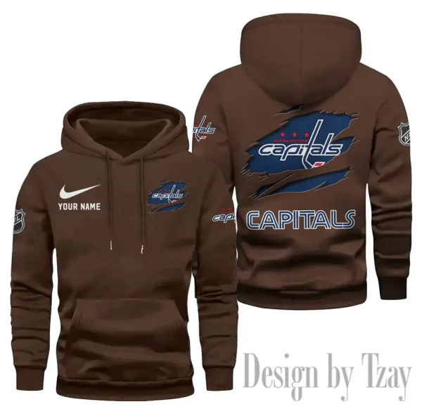 Washington Capitals Limited Edition Pocket Pullover Hoodie New 2025 AZ2DHD125 - Image 4