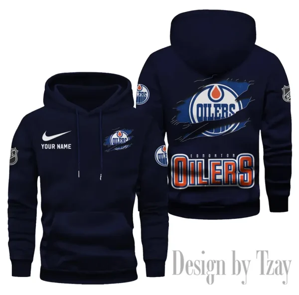 Edmonton Oilers Limited Edition Pocket Pullover Hoodie New 2025 AZ2DHD127 - Image 2