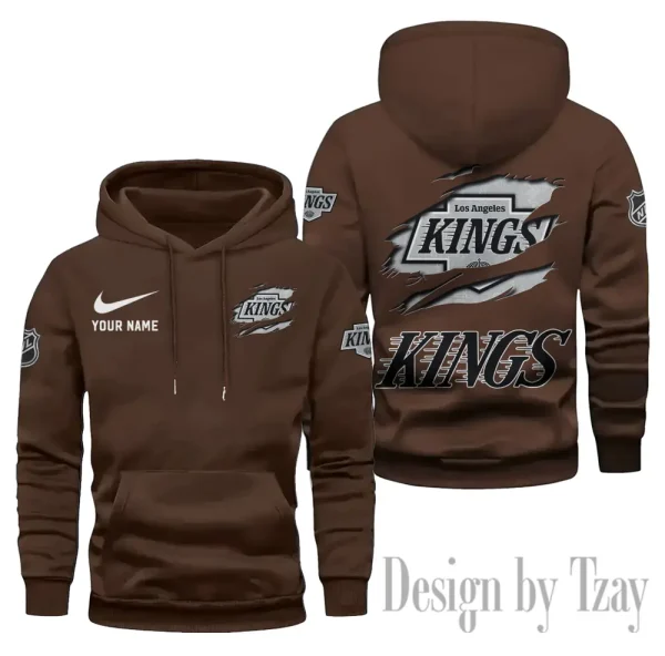 Los Angeles Kings Limited Edition Pocket Pullover Hoodie New 2025 AZ2DHD128 - Image 3