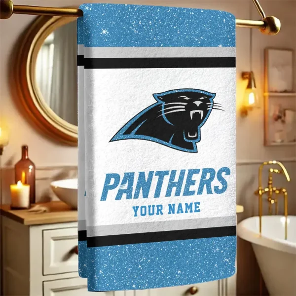 Carolina Panthers  New Bath Towel Custom Any Name Gift For Fan SPTNBATHTOWEL236
