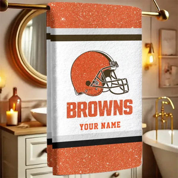 Cleveland Browns  New Bath Towel Custom Any Name Gift For Fan SPTNBATHTOWEL239