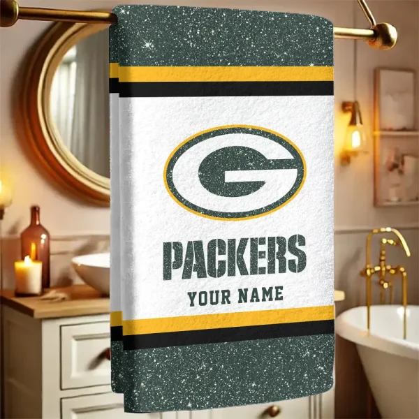 Green Bay Packers  New Bath Towel Custom Any Name Gift For Fan SPTNBATHTOWEL243