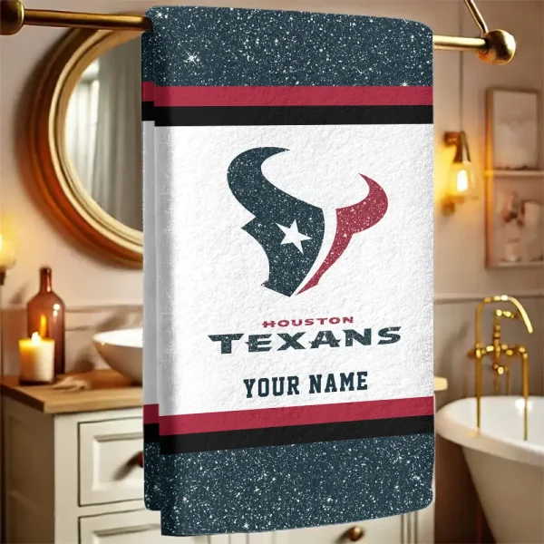 Houston Texans  New Bath Towel Custom Any Name Gift For Fan SPTNBATHTOWEL244
