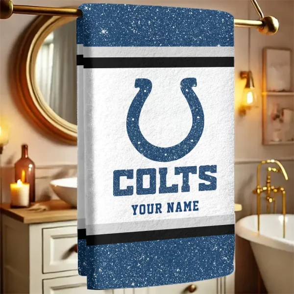 Indianapolis Colts  New Bath Towel Custom Any Name Gift For Fan SPTNBATHTOWEL245