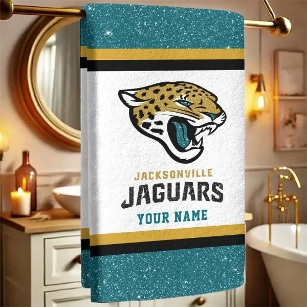 Jacksonville Jaguars  New Bath Towel Custom Any Name Gift For Fan SPTNBATHTOWEL246