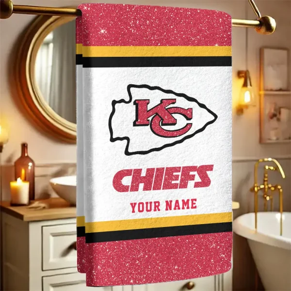Kansas City Chiefs  New Bath Towel Custom Any Name Gift For Fan SPTNBATHTOWEL247