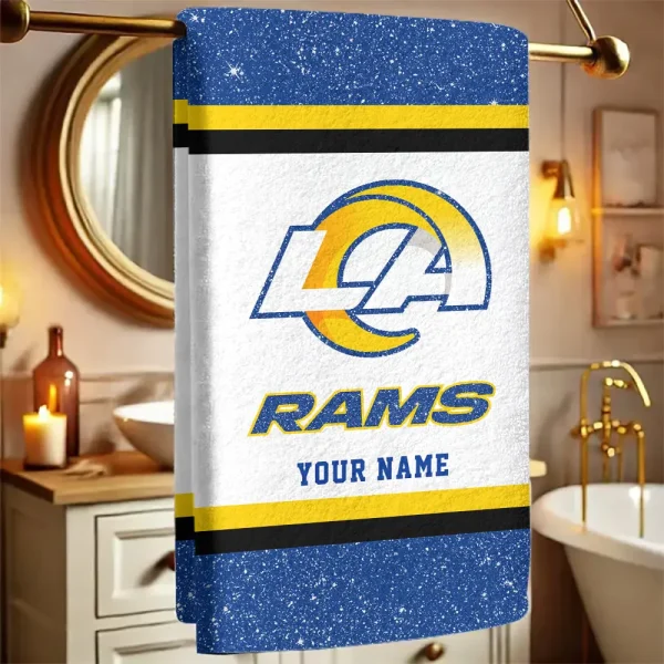 Los Angeles Rams  New Bath Towel Custom Any Name Gift For Fan SPTNBATHTOWEL250