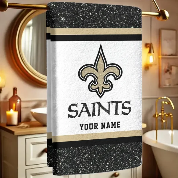 New Orleans Saints  New Bath Towel Custom Any Name Gift For Fan SPTNBATHTOWEL254