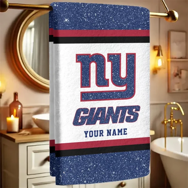 New York Giants  New Bath Towel Custom Any Name Gift For Fan SPTNBATHTOWEL255