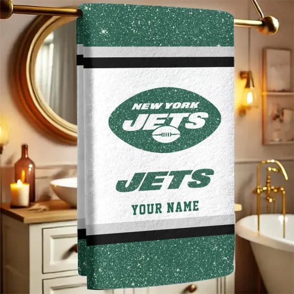New York Jets  New Bath Towel Custom Any Name Gift For Fan SPTNBATHTOWEL256