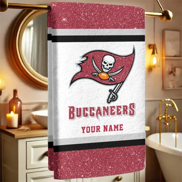 Tampa Bay Buccaneers  New Bath Towel Custom Any Name Gift For Fan SPTNBATHTOWEL261