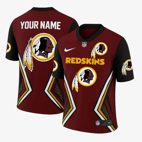 Washington Redskins Personalized V-neck Football Jersey Sport Gifts For Fan SPTFBJERSEY055