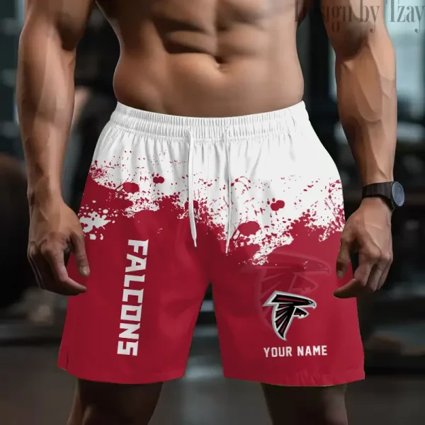 Atlanta Falcons Men's Beach Shorts Quick Dry Material Fitness Summer Casual Sports BGSHORT752