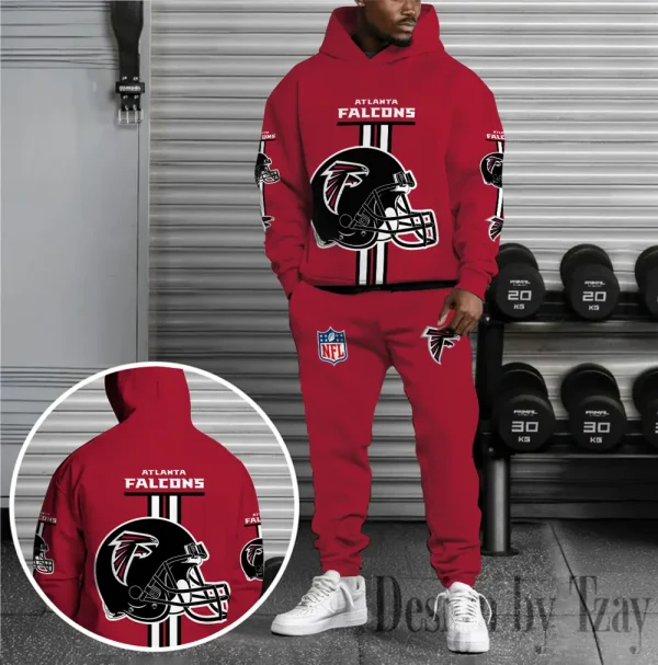 Atlanta Falcons Combo Hoodie And Sweatpants Gift For Fan AZHD1116